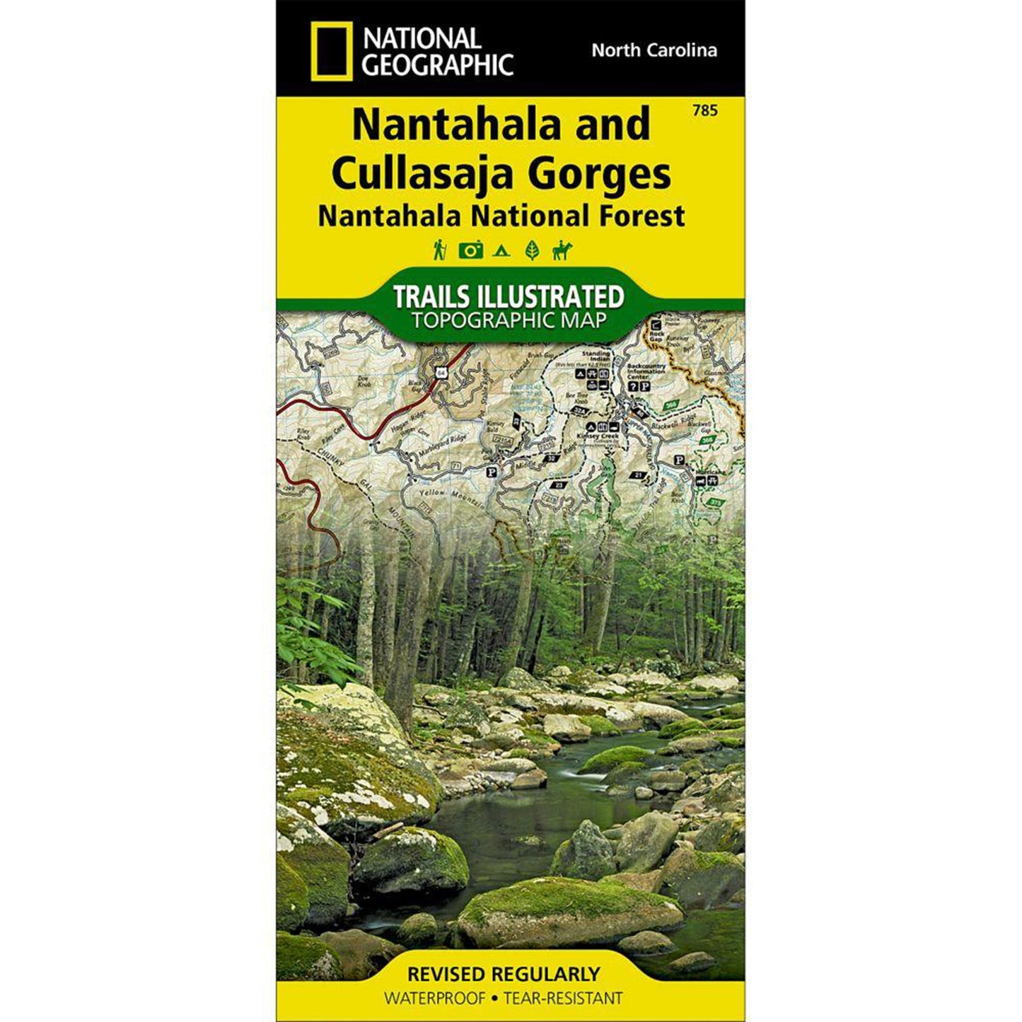 Nantahala and Cullasaja Gorges Trail Map Big Adventure Outfitters